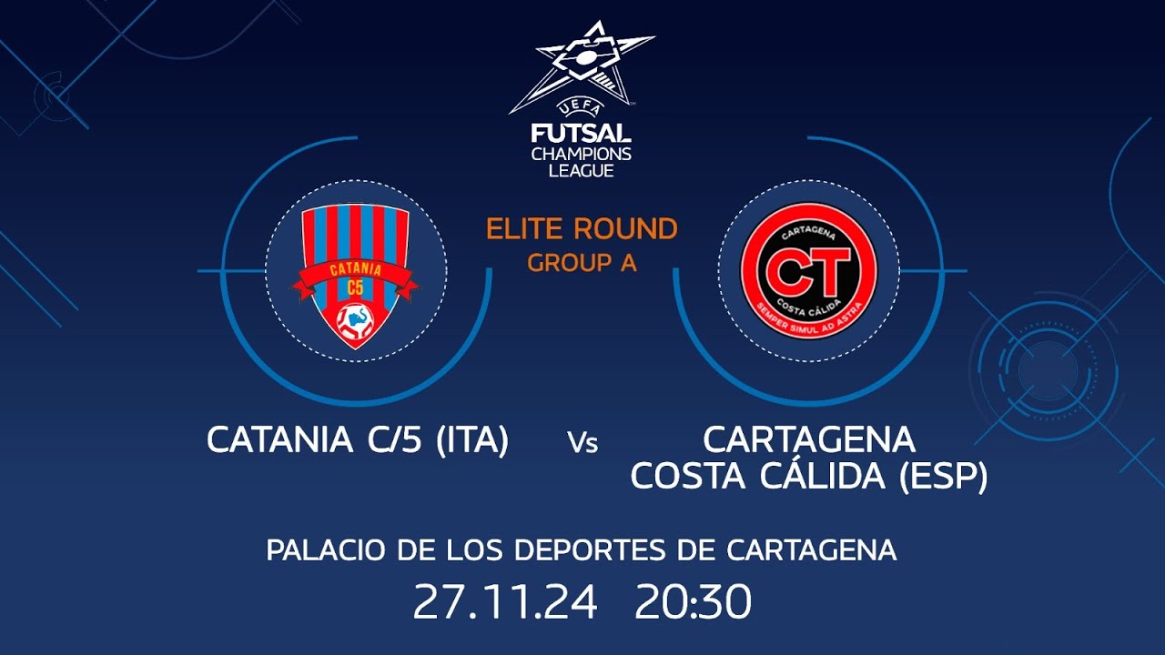 Catania-Cartagena Costa Calida 1-8 | UEFA Futsal Champions League - Elite Round - Gruppo A