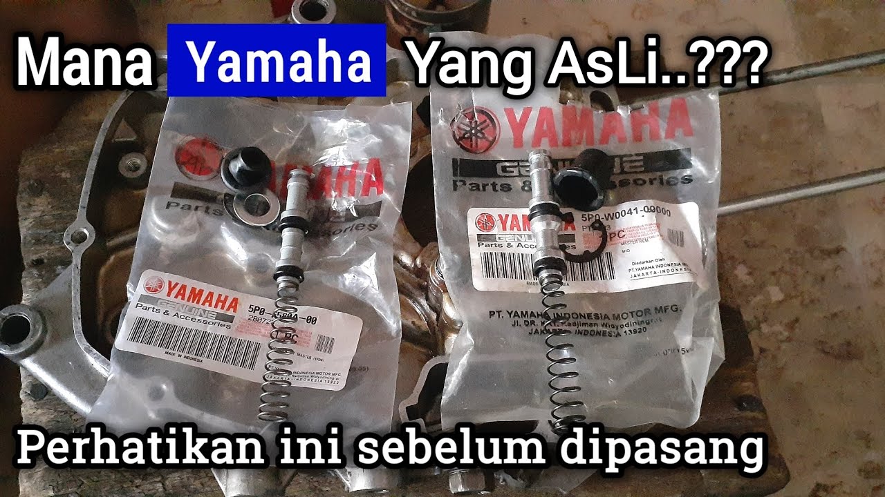 Perbedaan Seal Master Rem Asli YAMAHA Dan seal Master Rem YAMAHA Tiruan