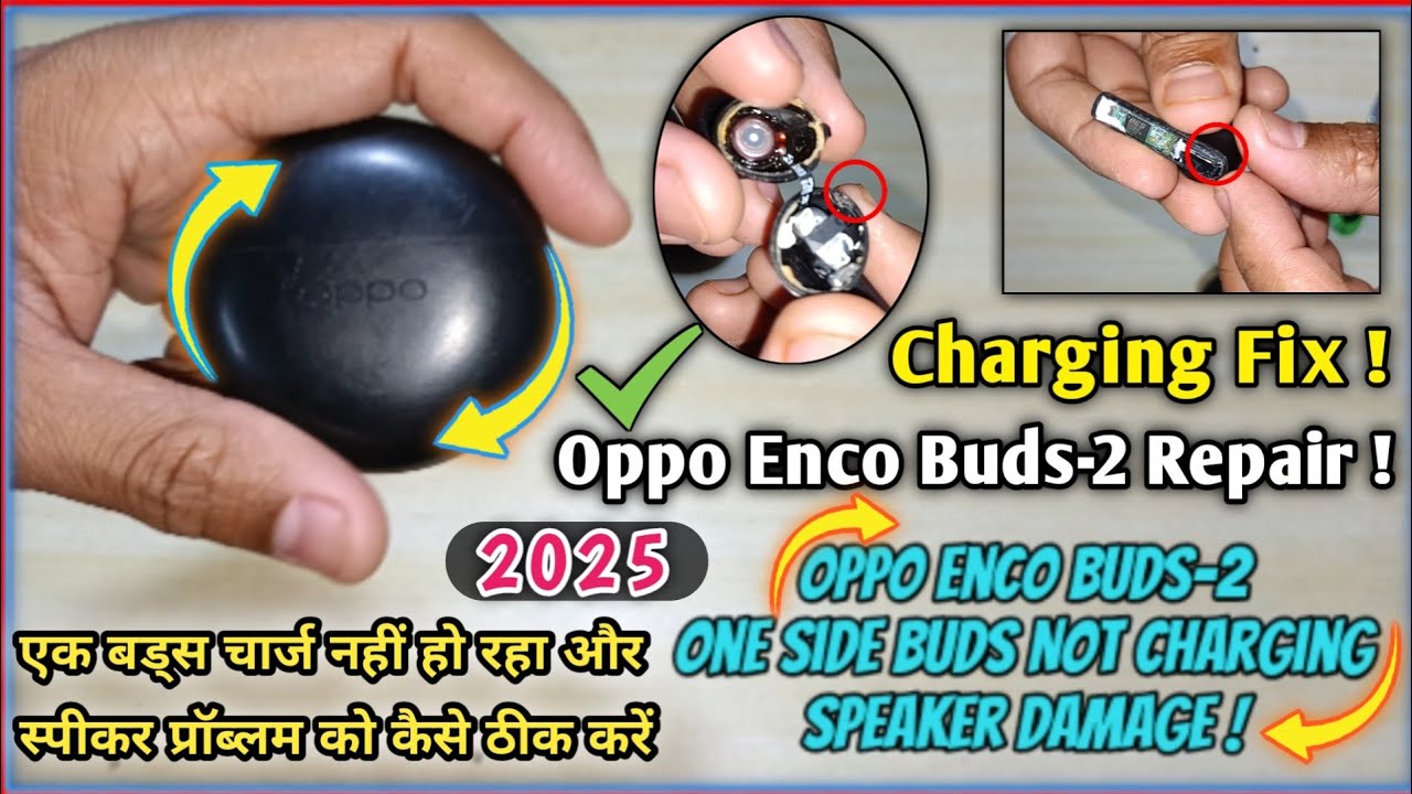 Oppo Enco Buds2 Fix One Earbuds Not Charging ✅ | how to repair oppo enco earbuds 2