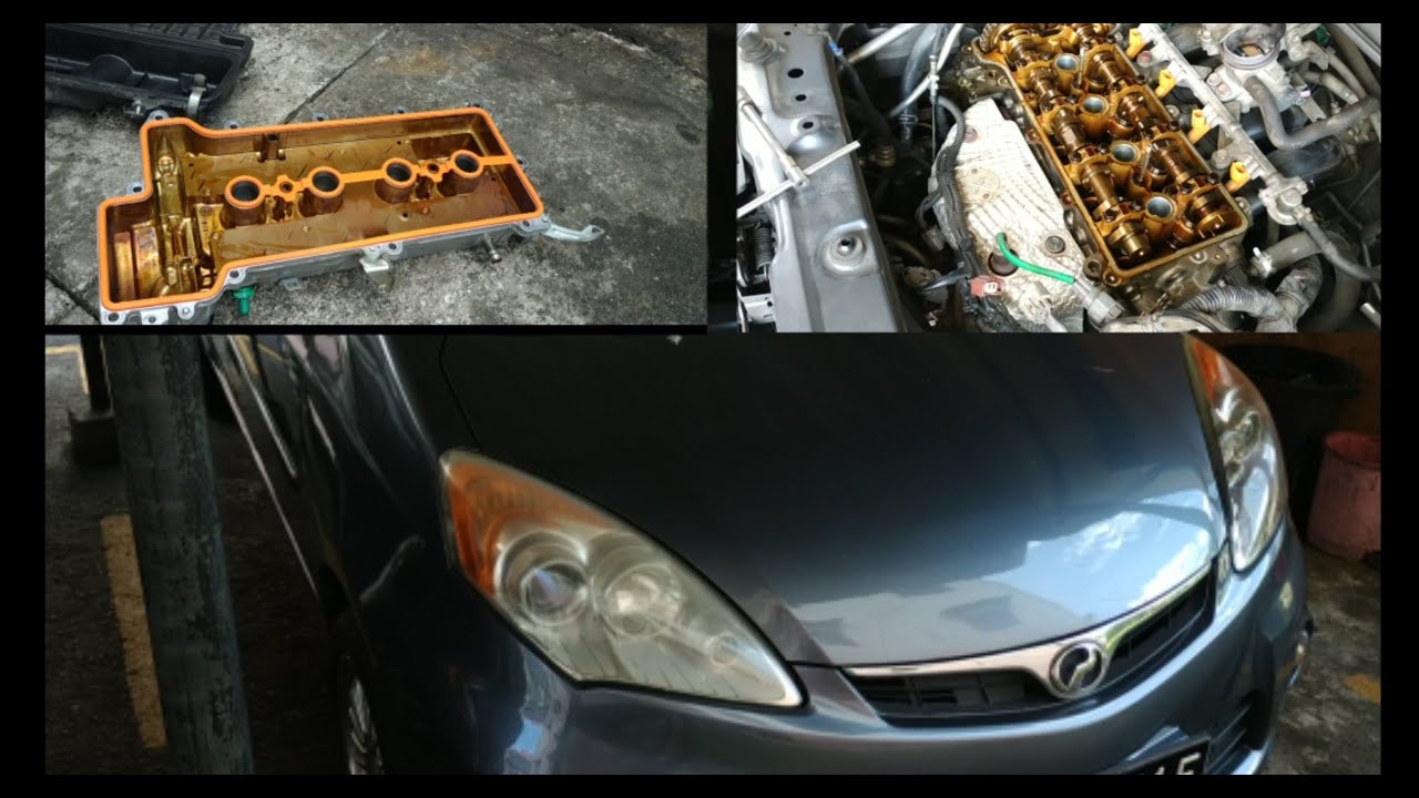 Perodua Alza enjin leaking [ tukar valve cover gasket ]