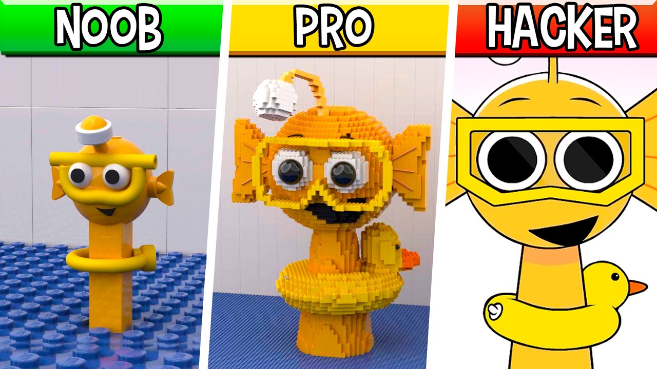 LEGO Bailey : Noob, Pro, HACKER! / (Incredibox Sprunki)
