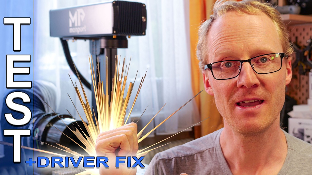 Monport GA30W Fibre Laser: Speed & POWER… Once You Fix the DRIVERS! (LightBurn Setup Guide)