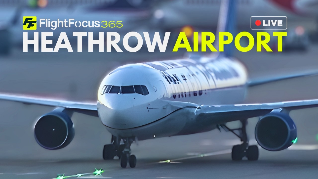 Heathrow Airport Live - Sunday 15th Feb 2026