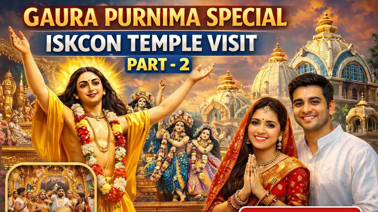 Gaura Purnima Special ISKCON Temple Visit Part 2 #harekrishna #bhakti #devotional #radhakrishna 