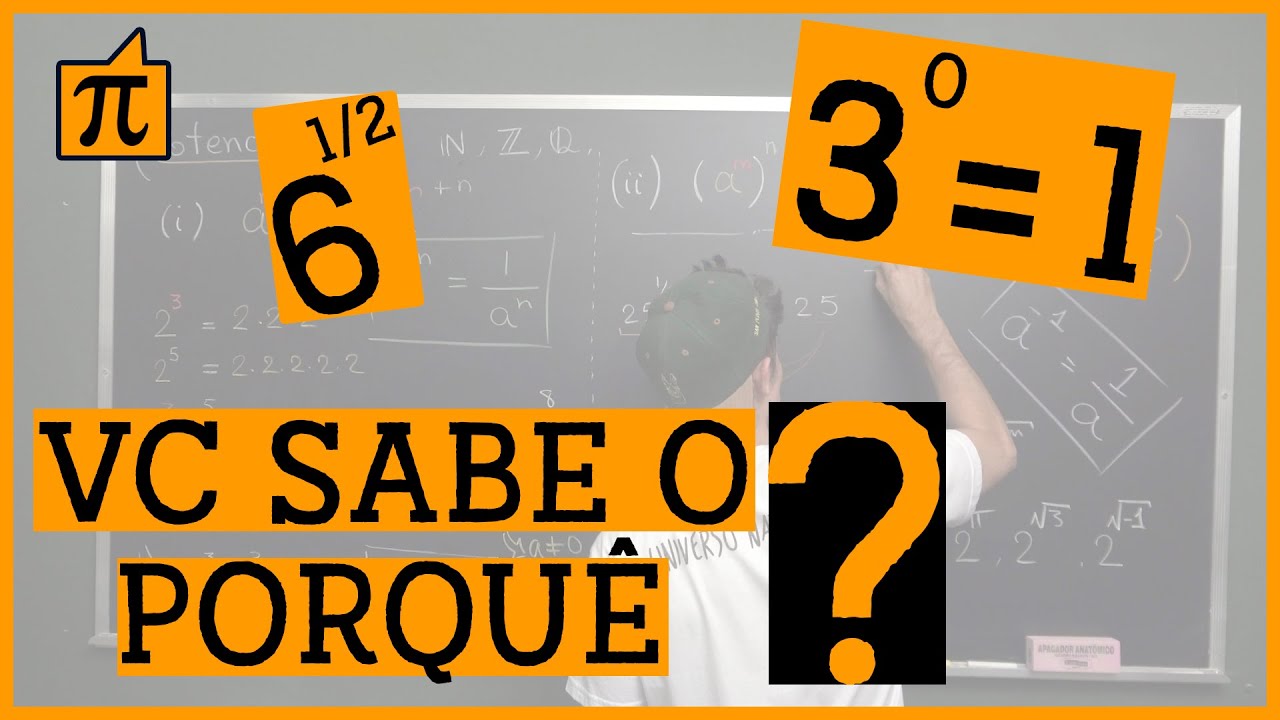 Por que elevar a ZERO dá 1?! Potenciação!
