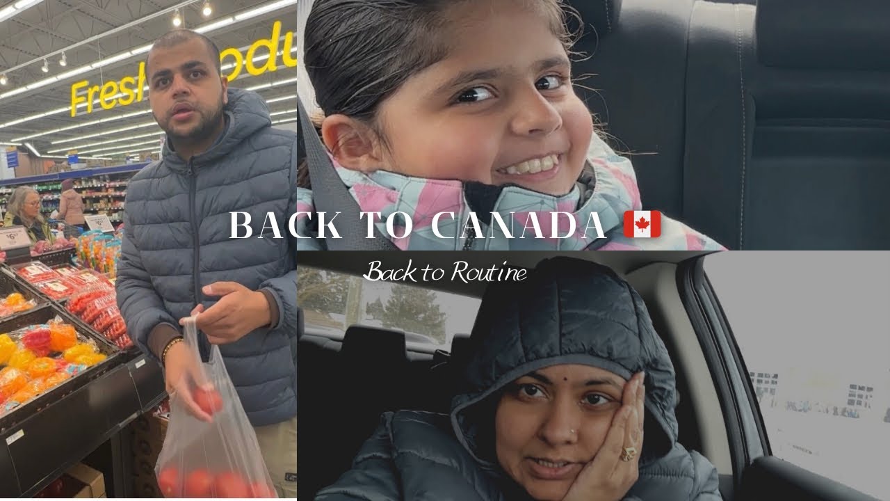 As Soon As We Landed in Canada&hellip; REALITY HIT 😅 | Grocery & Home Reset
