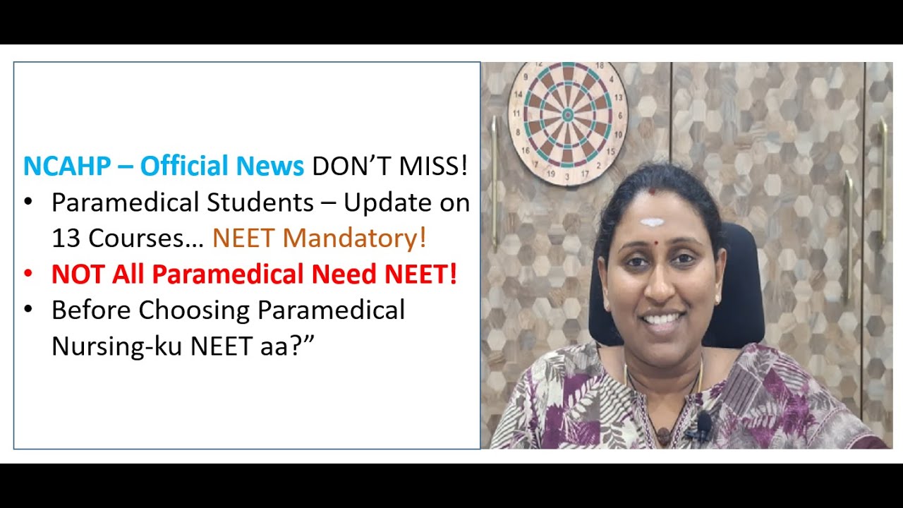 Paramedical Students &ndash; DON&rsquo;T MISS THIS! NEET Required or not! #neet2026 #NEETEligibility
