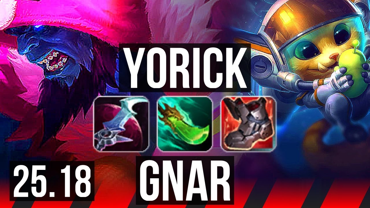 YORICK vs GNAR (TOP) | 68% winrate | EUW Master | 25.18