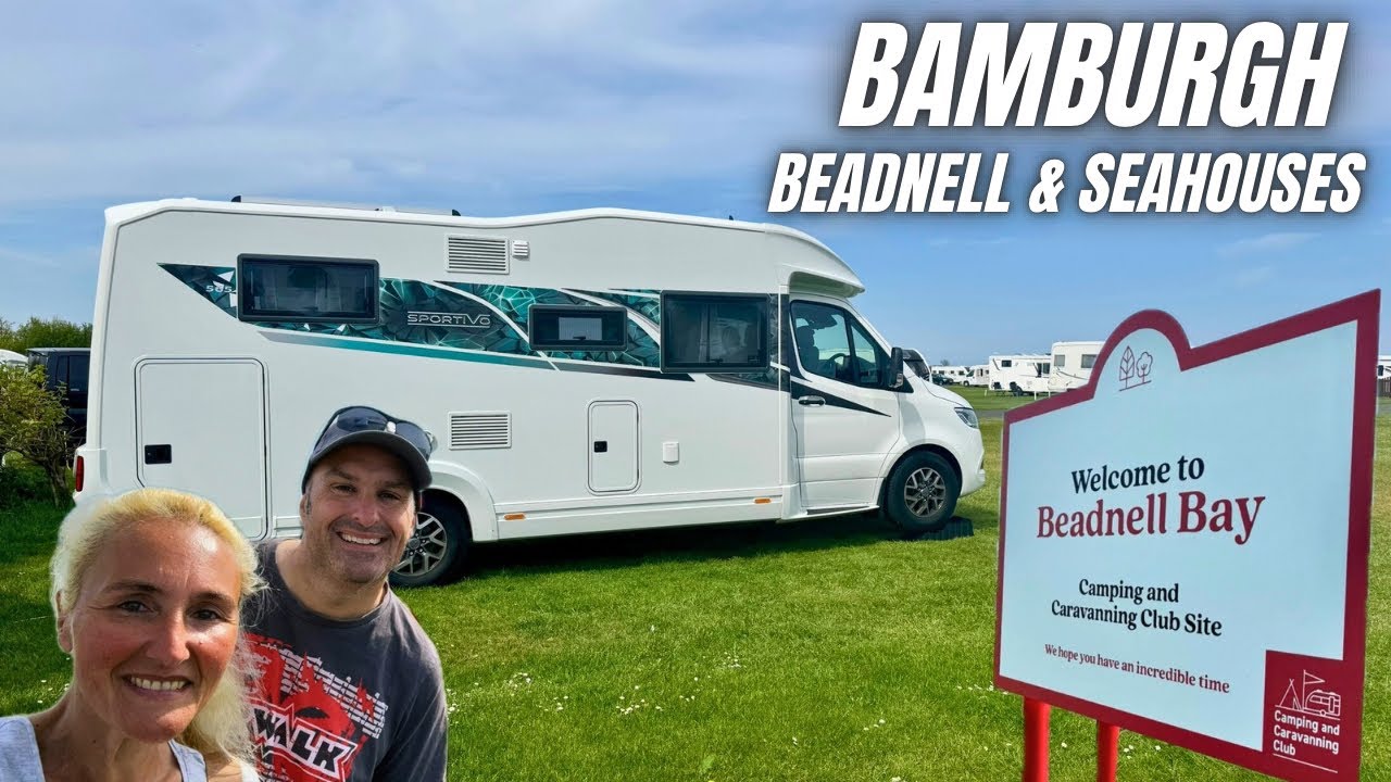 BEST BEACHES in Northumberland: Bamburgh, Beadnell and Seahouses (Motorhome Trip)