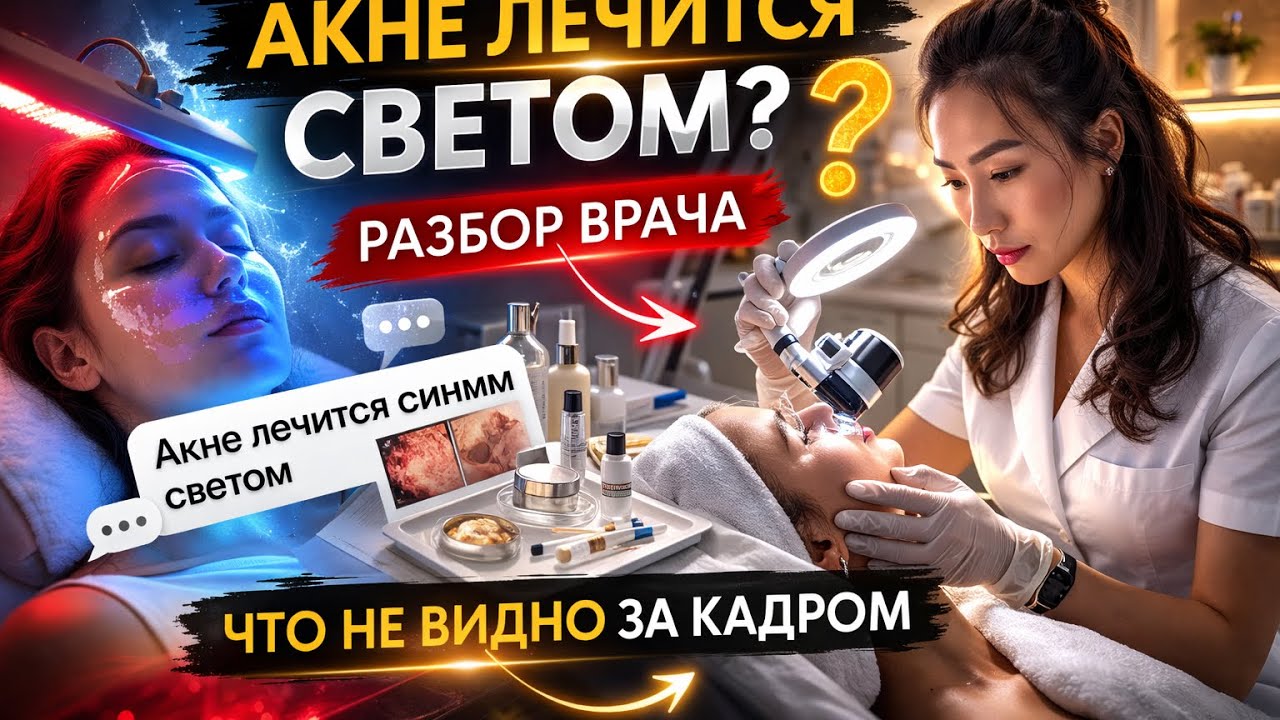 Можно ли вылечить акне синим светом?