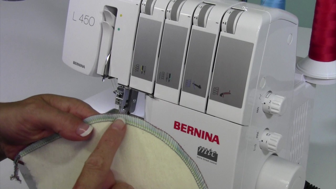 Bernina L450 27 Serging Inside & Outside Curves