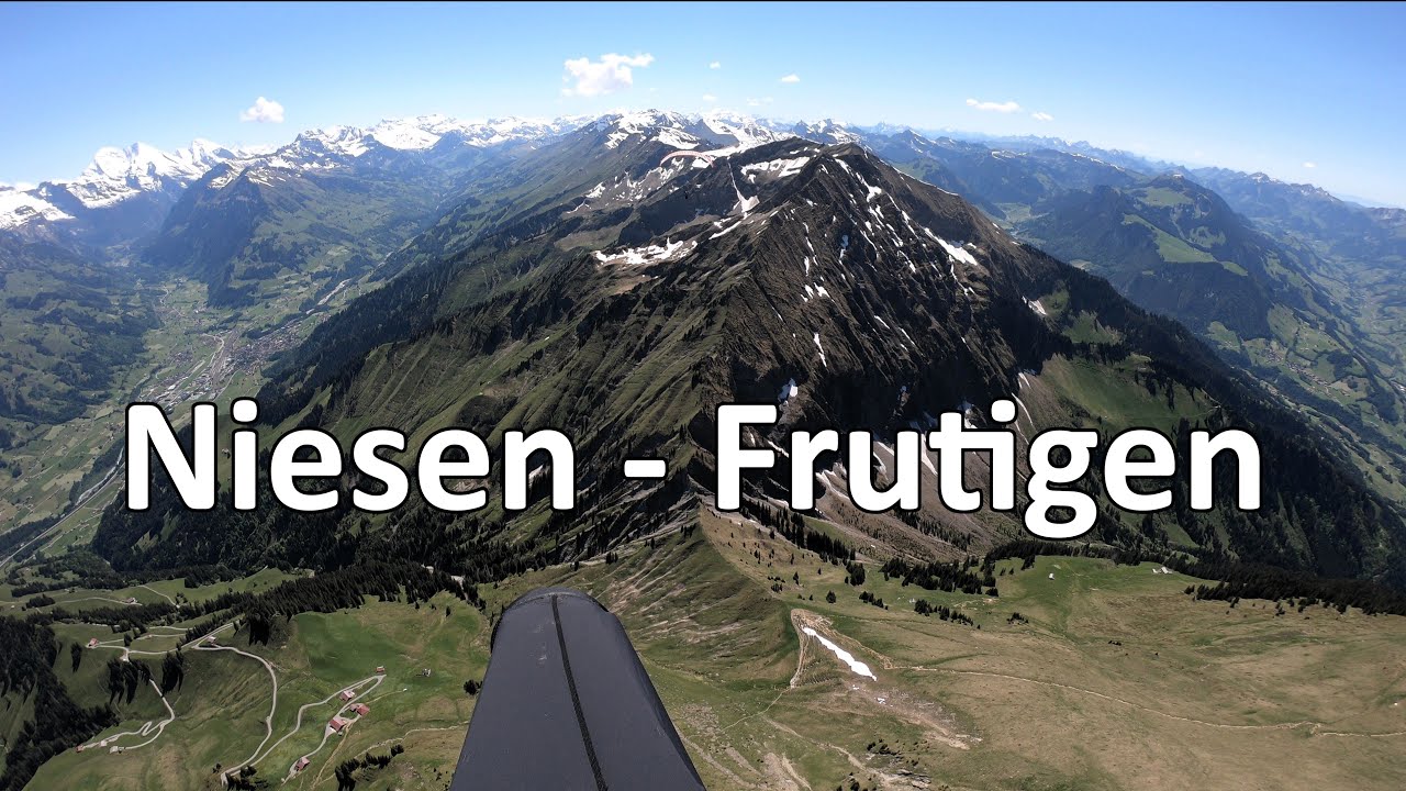 Paragliding Niesen - Short XC Flight to Frutigen