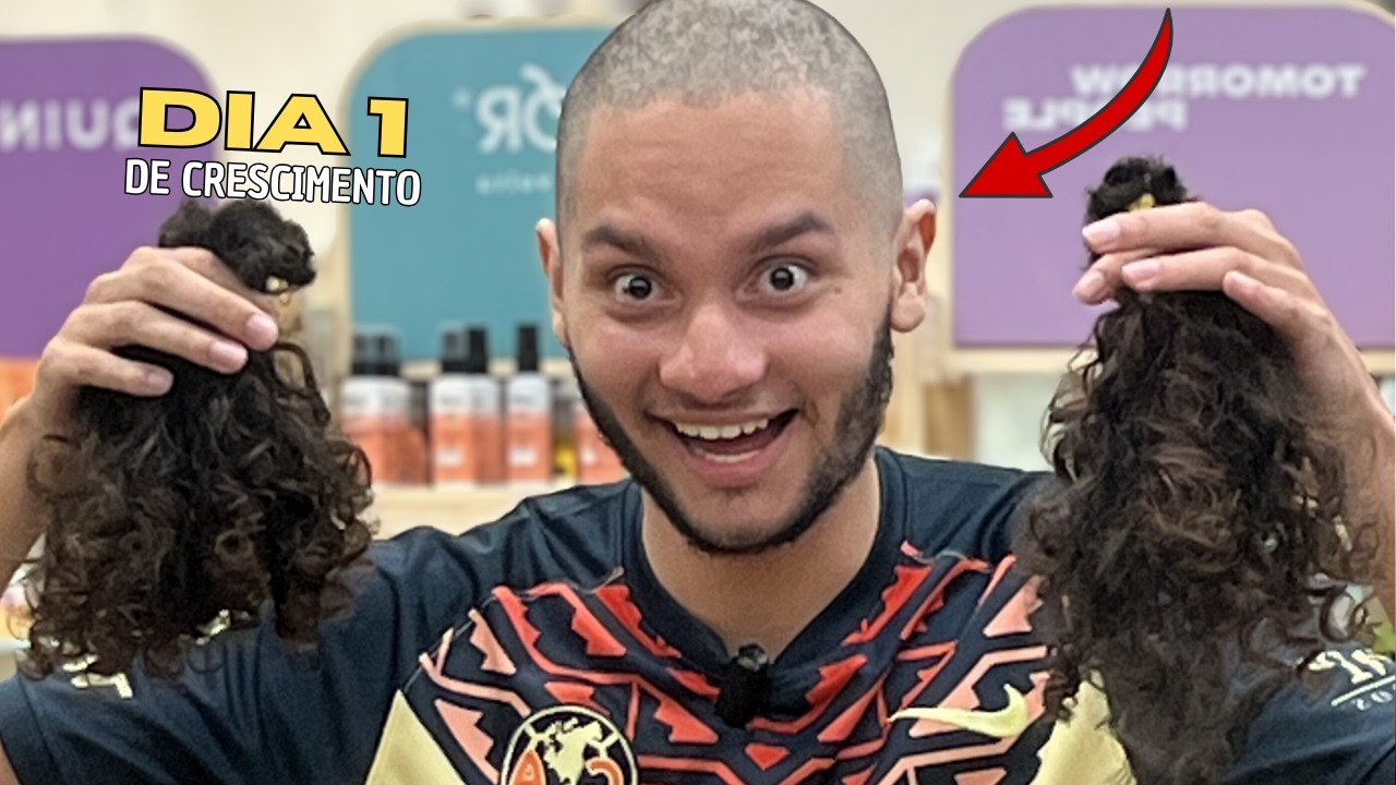 PRIMEIRO DIA DE DEIXANDO O CABELO CRESCER!