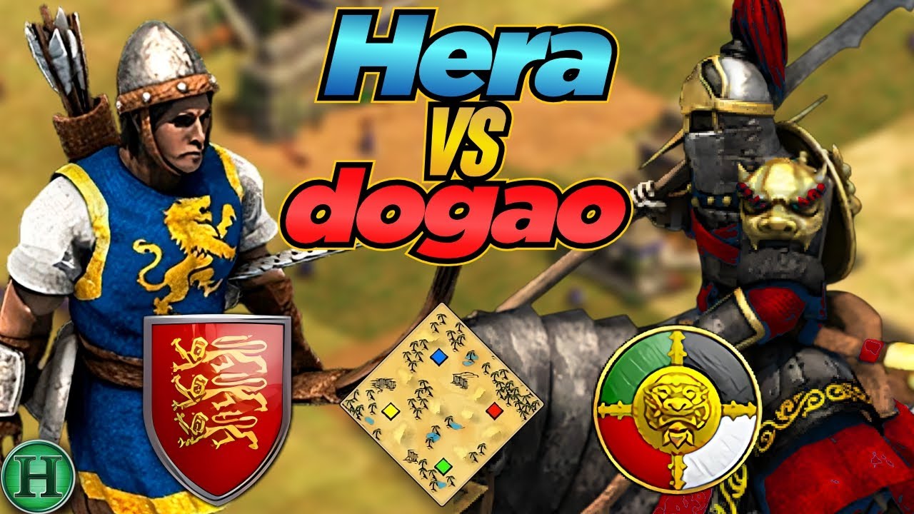 Britons vs Jurchens | 1v1 Arabia | vs dogao | AoE2