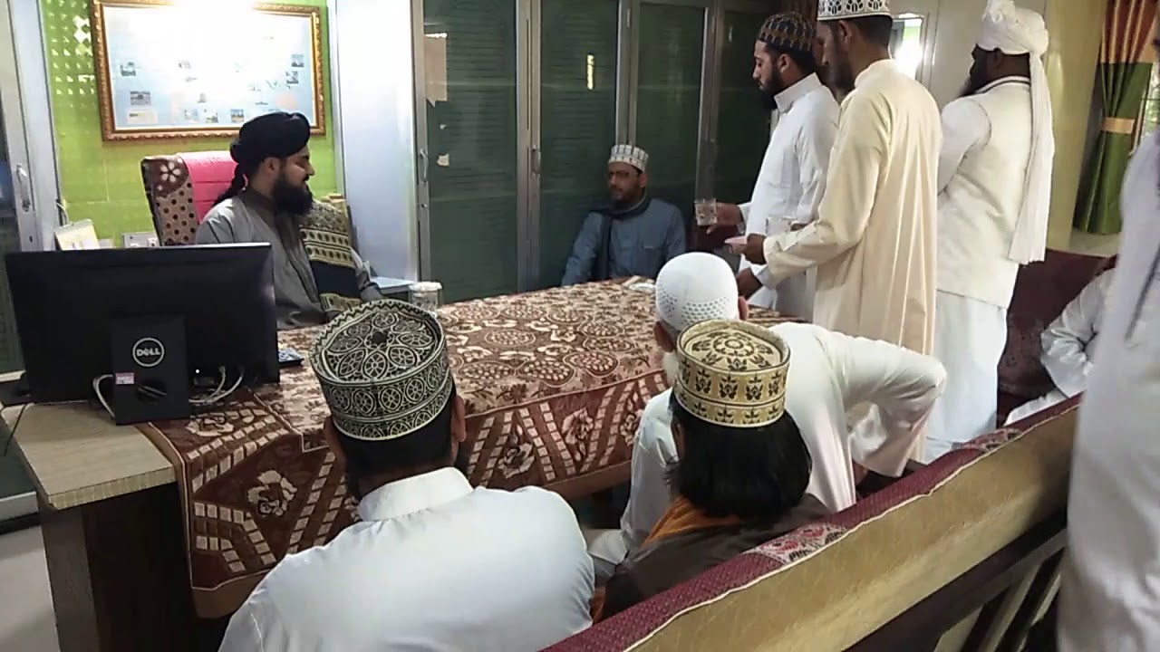 shaikh munawwat atiq visiting darul uloom noore muhammadi dayadara