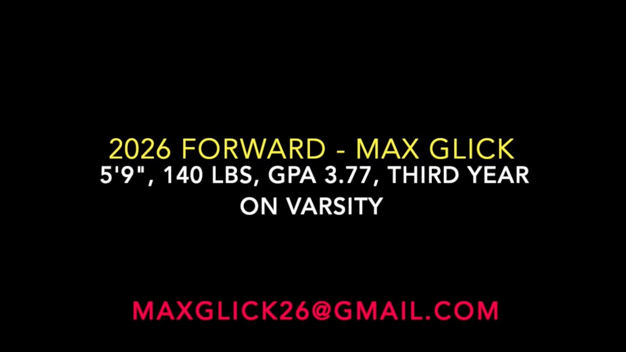 Max Glick 2026 Forward 6 min