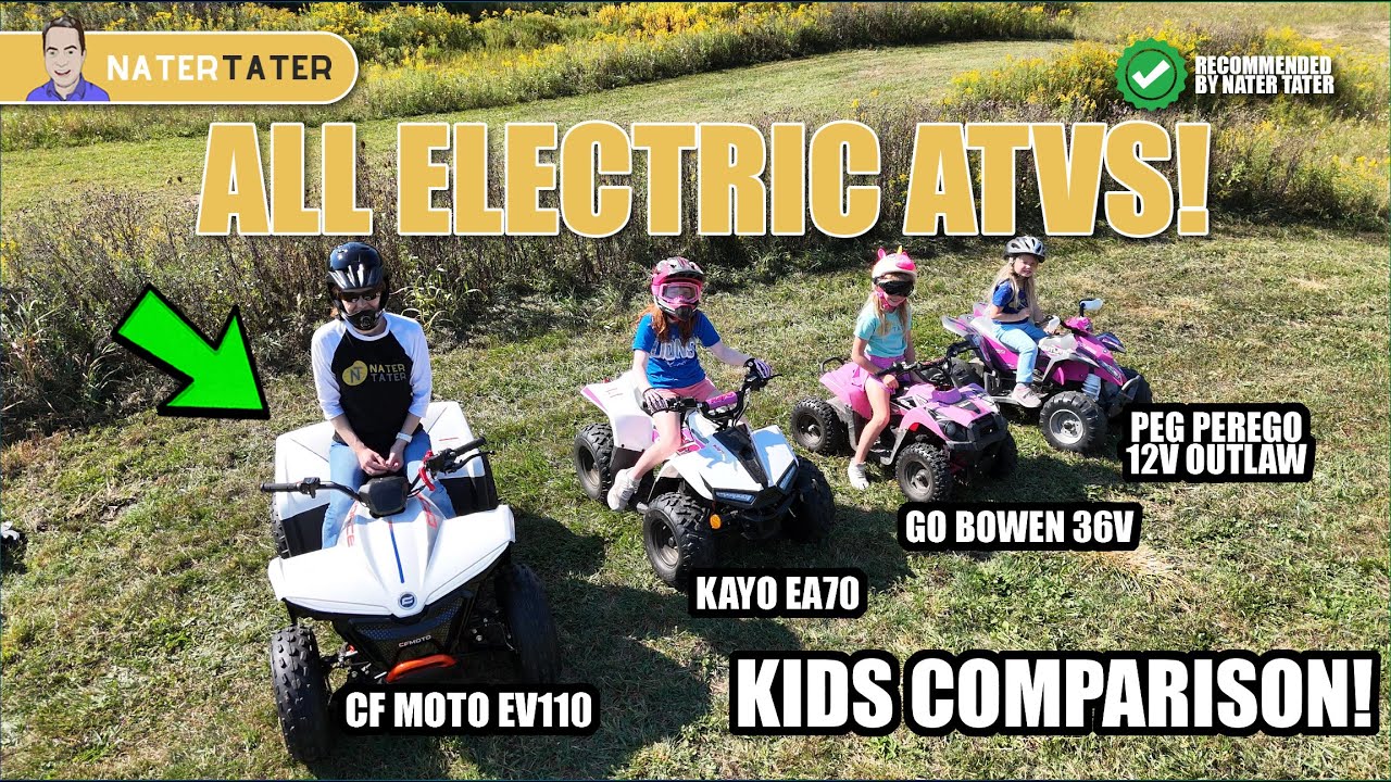 ✅ Лучший электрический квадроцикл для детей — сравнительный обзор — 12 В, 36 В, 48 В Lithium Kayo...