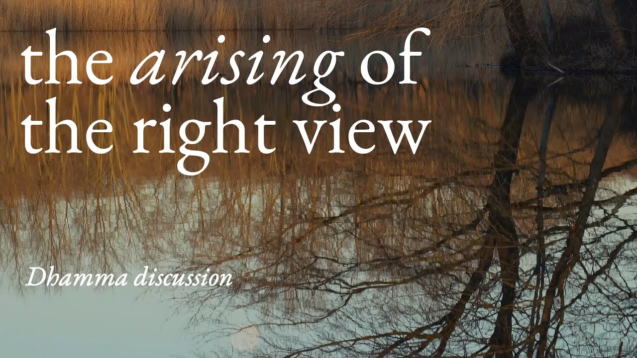 Early Buddhism: The Arising of Right View