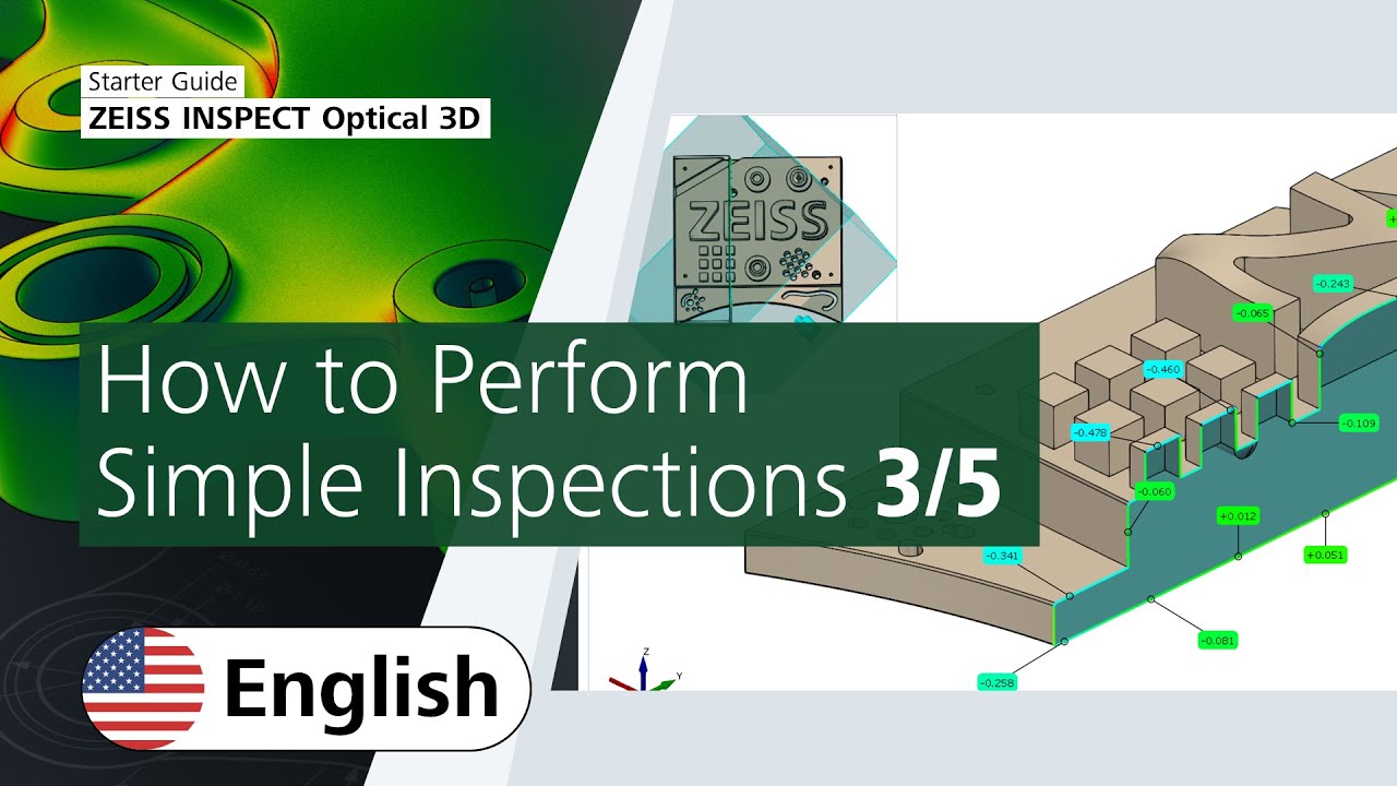 How to Perform Simple Inspections in ZEISS INSPECT Optical 3D (3/5)