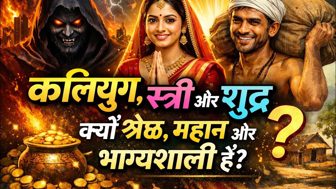 कलियुग।स्त्री और शूद्र श्रेष्ठ महान और भाग्यशाली क्यों है । वेदब्यास् जी के प्रेरक धार्मिक वचन 