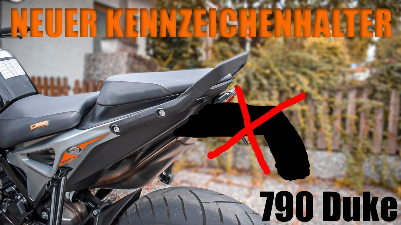 Das 790 Duke-Projekt beginnt! | Neuer Kennzeichenhalter