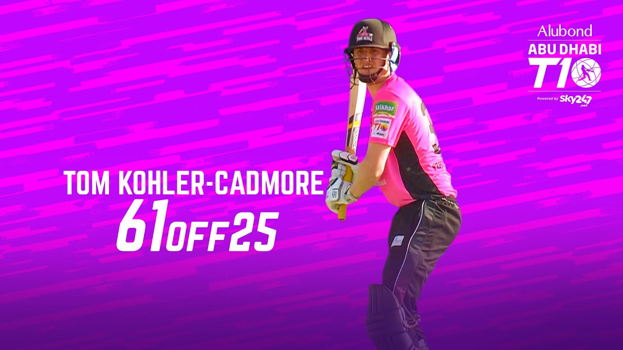 Tom Kohler-Cadmore I 61 off 25 balls I Pune Devils I Day 4 I Abu Dhabi T10 I Season 4