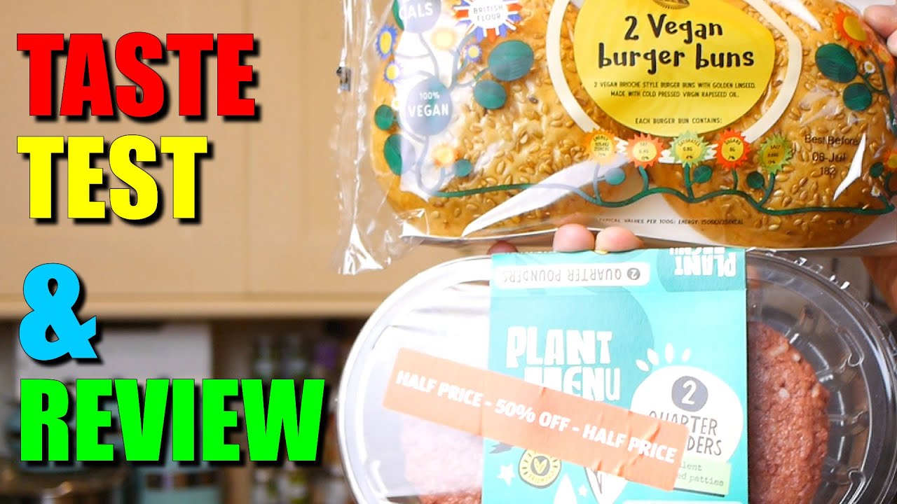 VEGAN | Aldi Burger & Sainsbury's Brioche Bun | Taste Test & Review