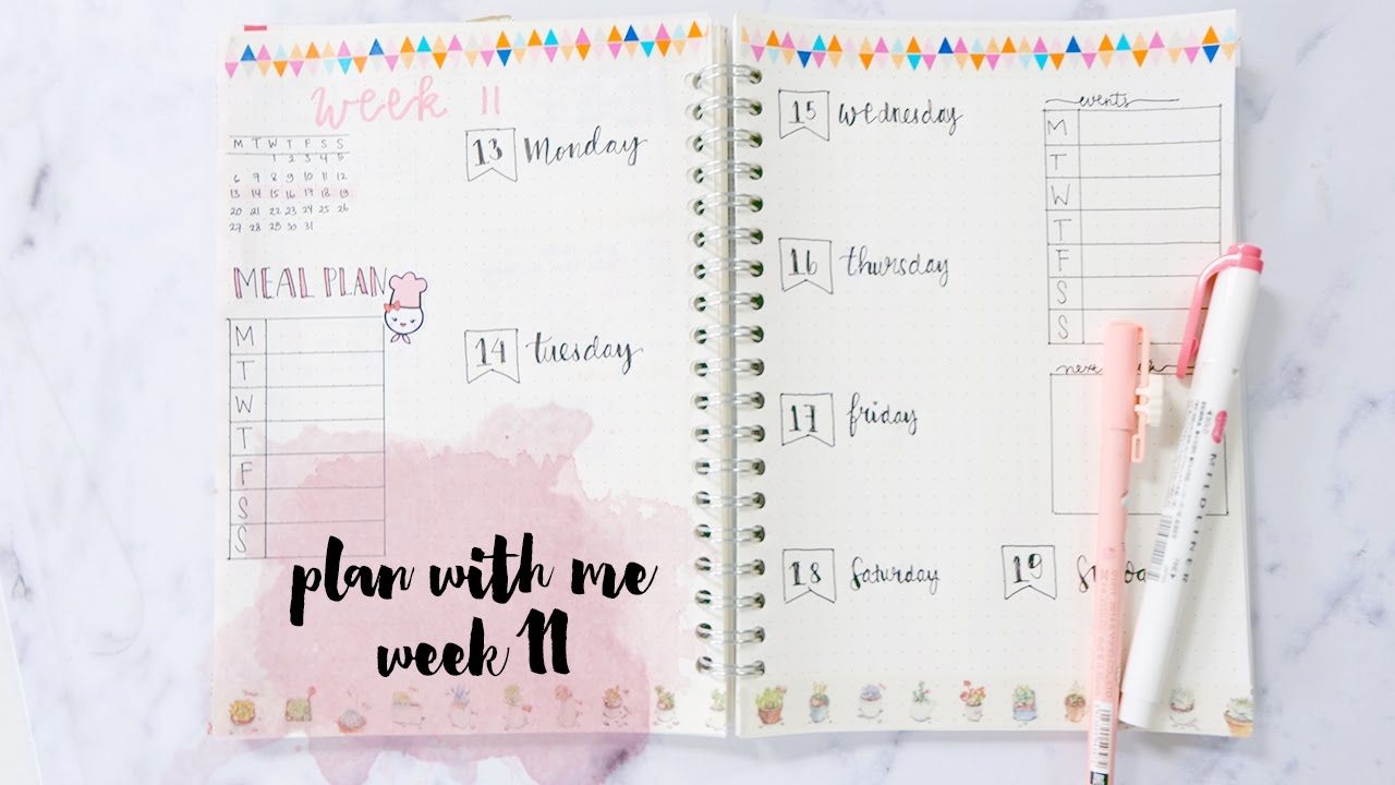 PLAN WITH ME WEEK 11 | Bullet Journal