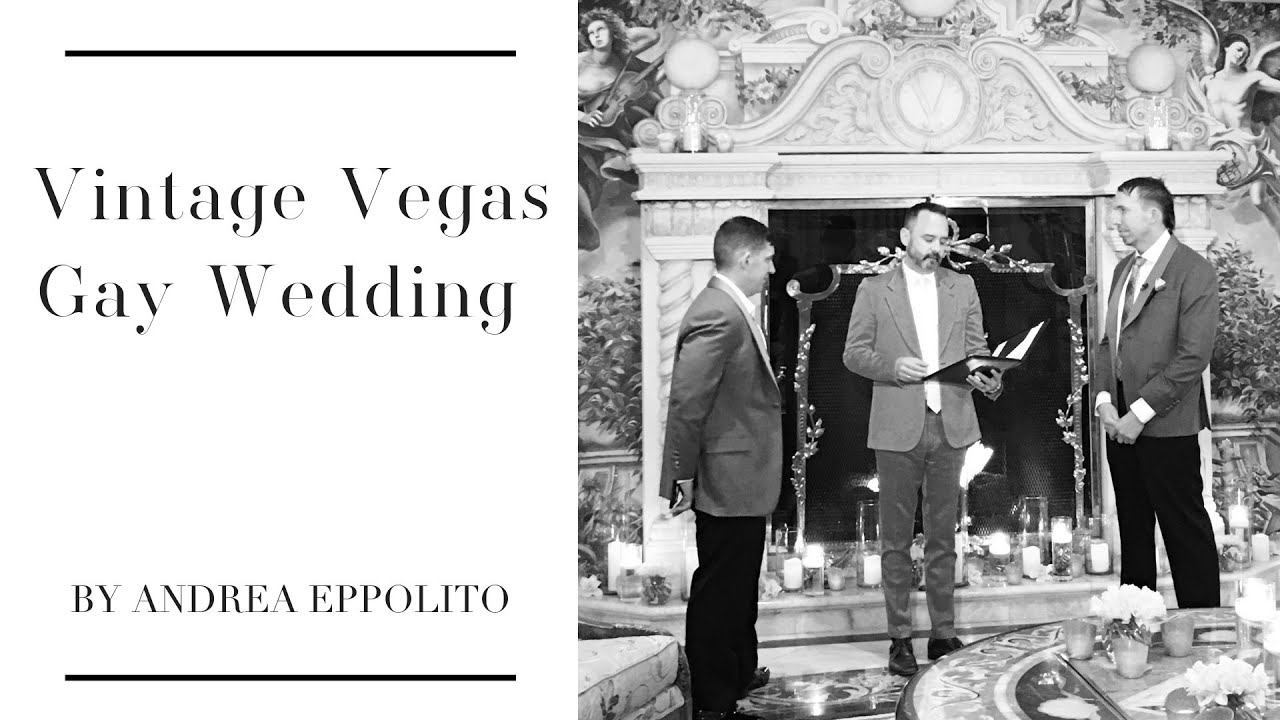 VIntage Vegas Wedding for Two Grooms | Gay Wedding in Las Vegas by Andrea Eppolito
