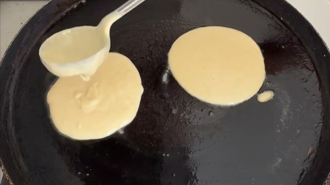 Making Pancake for Breakfast