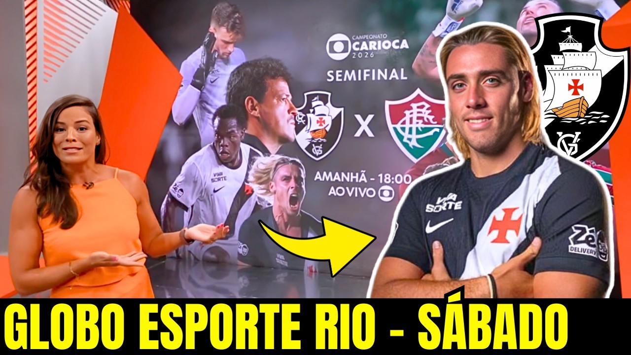 GLOBO ESPORTE RIO | SÁBADO | VASCO TEM MUDANÇAS NA ESCALAÇÃO | SPINELLI | DINIZ | VASCO x FLUMINENSE