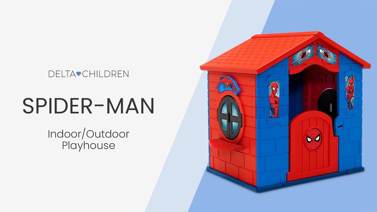 Marvel Spider-Man Plastic Indoor Outdoor Playhouse (by Delta Children)