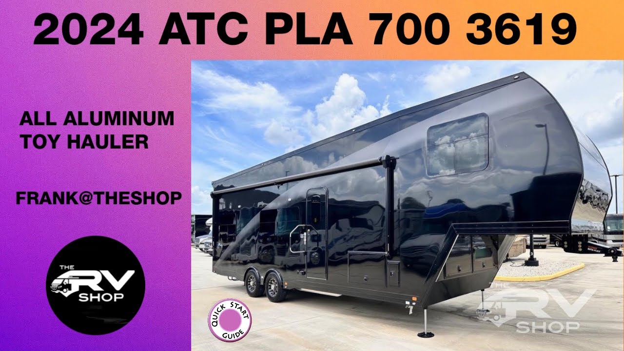 2024 ATC PLA 700 3619 | 5TH WHEEL | TOY HAULER | ALL ALUMINUM | LITHIUM BATTERY PACKAGE #atc