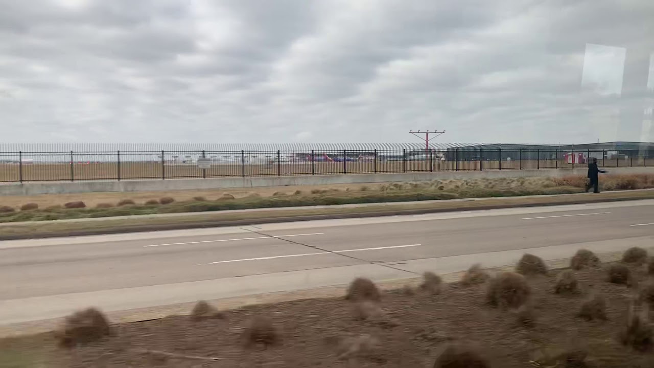 Bumpy shuttle drive from Rental center to terminal at Houston Hobby Airport