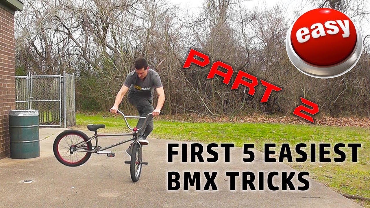 FIRST 5 EASIEST BEGINNER BMX TRICKS PART 2!