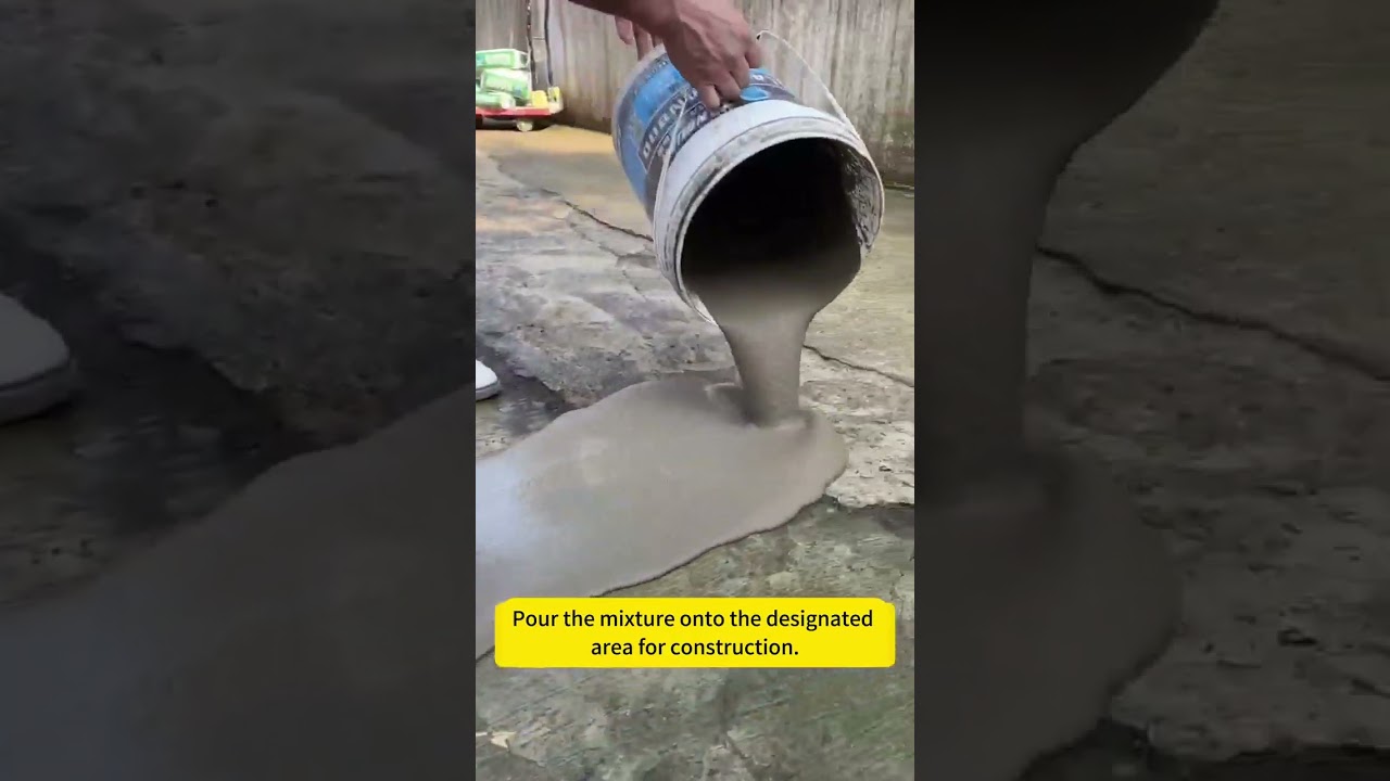 Self-leveling concrete cement repair mortar #cement#Self-leveling concrete #diy