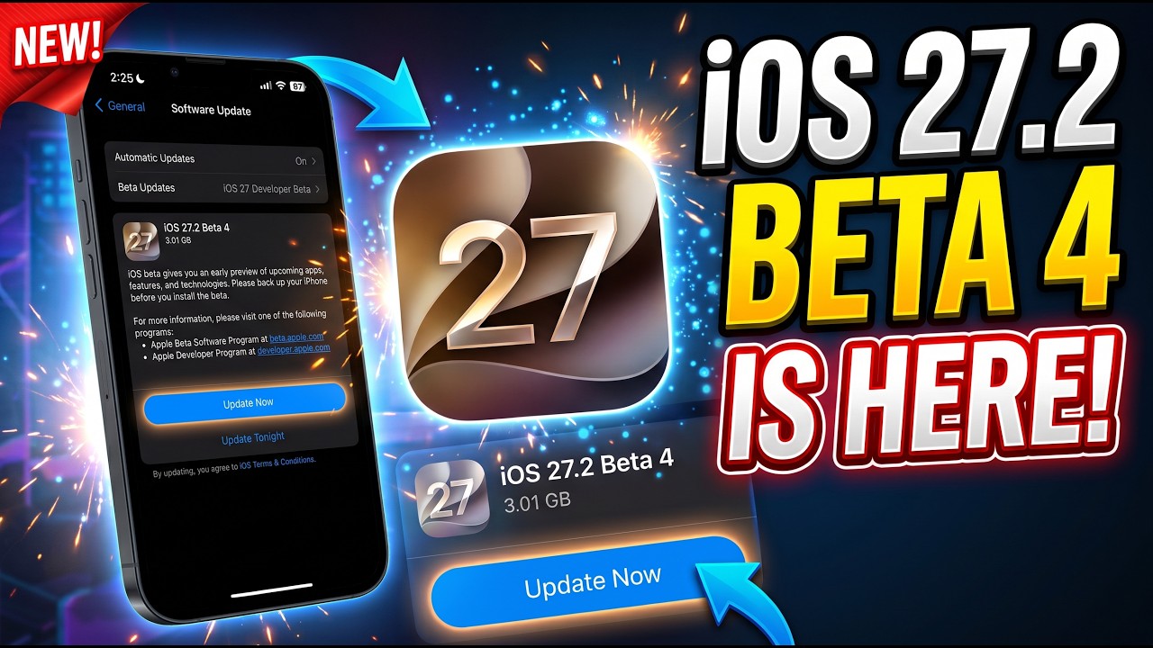 Вышла iOS 27.2 Beta 4! 🚨 Последняя бета перед RC?