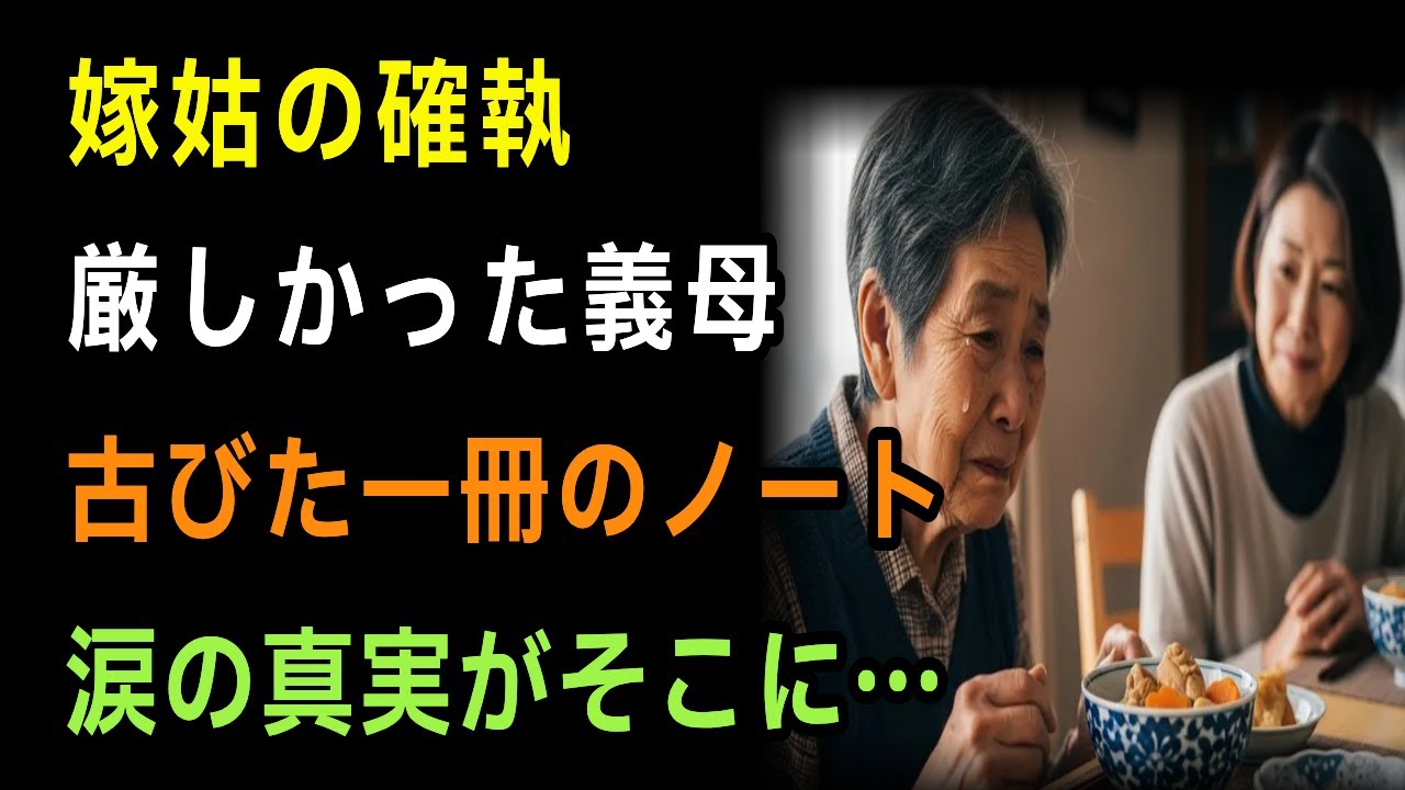 【感動実話】少ない義母が残した一冊のノート｜読んだ瞬間、涙が止まらなかった理由
