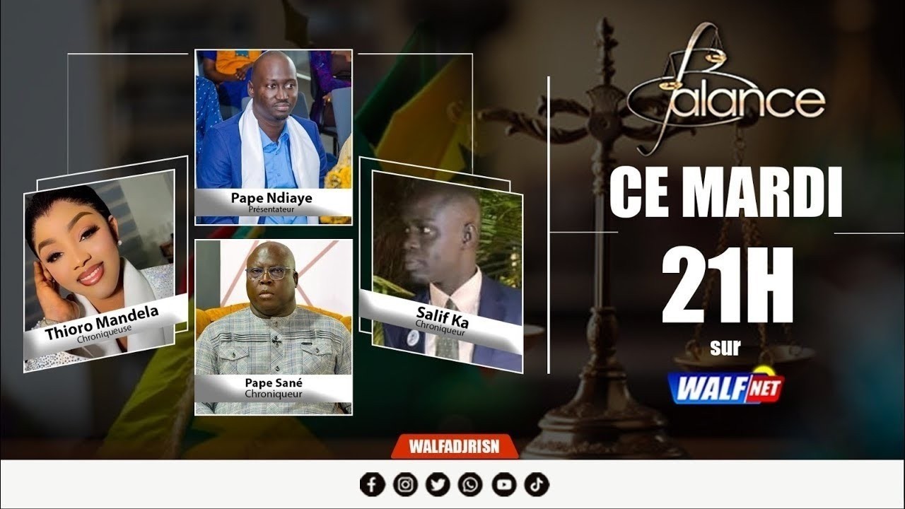 [JUSTICE] Balance De Ce Mardi 14 Avril 2026 Avec Pape Ndiaye Et Sa Team Sur Walf Tv