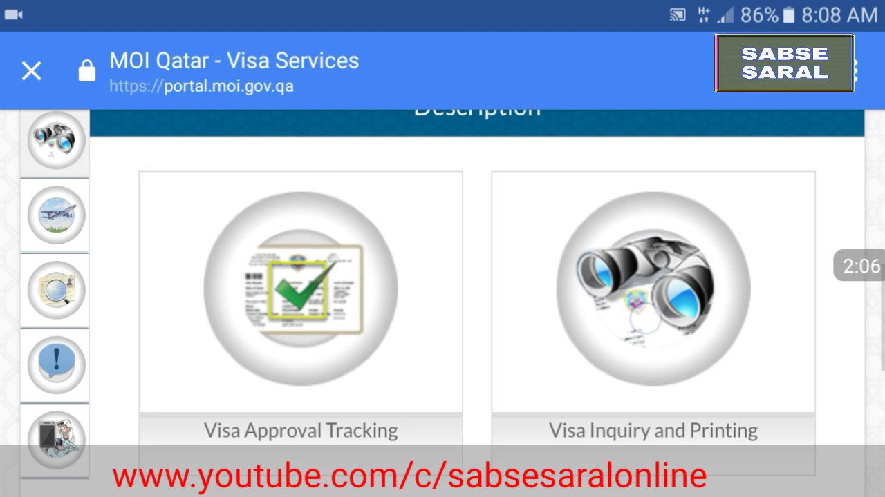 Qatar visa status