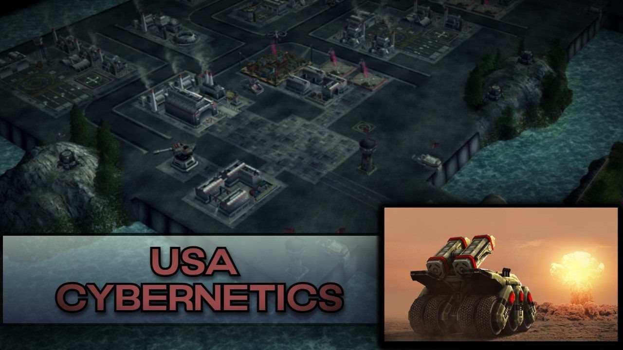 C&C Contra X Beta 2 Nuke General Challenge #9 vs USA Cybernetics General [Hard]
