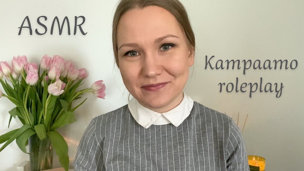 ASMR Suomi - Kampaamo Roleplay 🤎 Leikkaan ja suoristan sun hiukset 💇🏽‍♀️