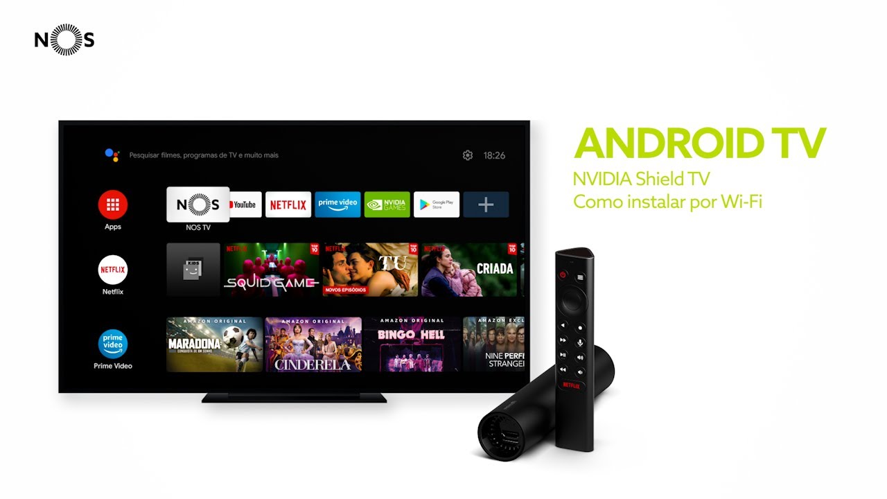 Como instalar e ativar a Android TV da NOS por Wi-Fi – NVIDIA Shield TV
