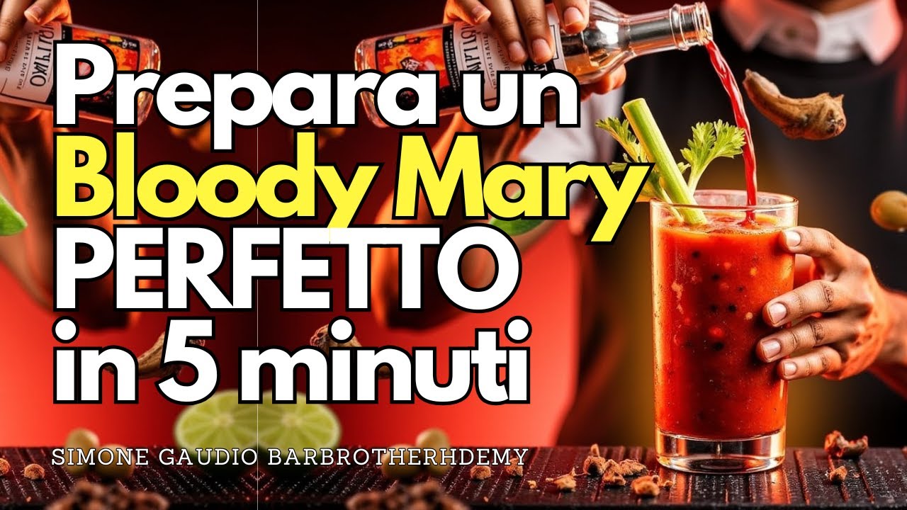 Prepara un Bloody Mary PERFETTO in meno di 5 minuti!