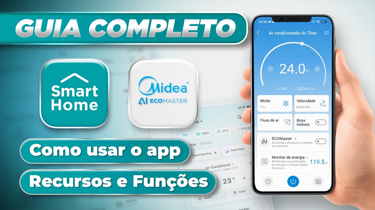 APP SMART HOME - Ar Condicionado Midea - Como Configurar e Usar