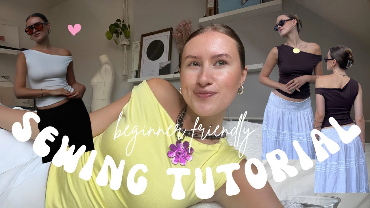 Asymmetrical top beginner friendly sewing tutorial | the perfect elevated basic