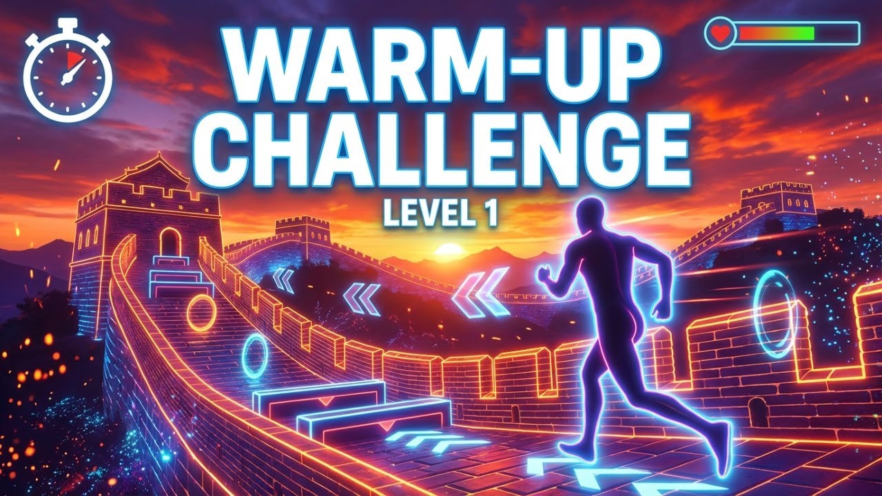 High Quality Immersive Interactive Warm-up | The Great Wall of China Challenge