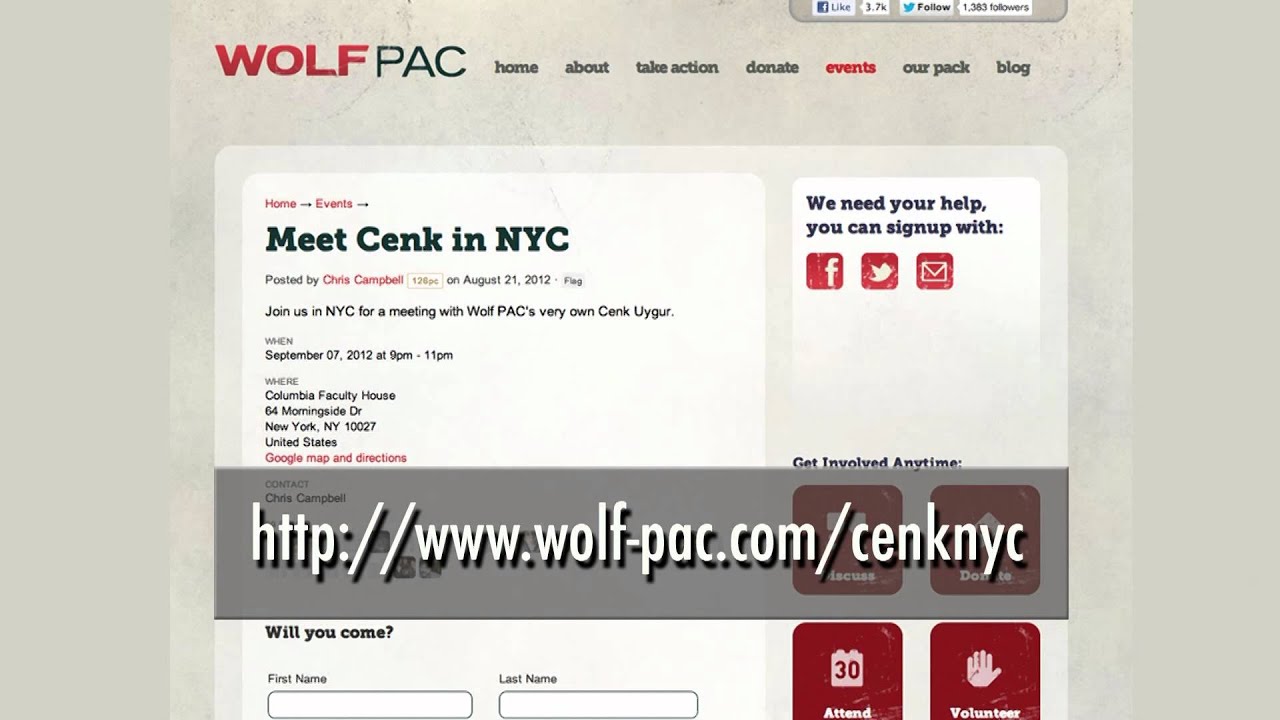 Meet Cenk, Fight $ In Politics With Wolf PAC