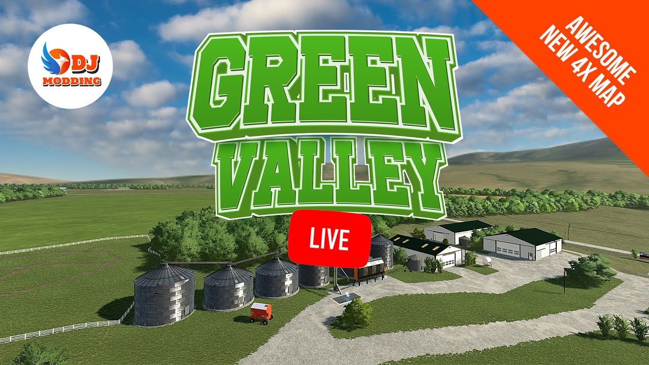 🔴 NEW MAP! - Checking Out Green Valley by DJ Modding - Farming Simulator 22