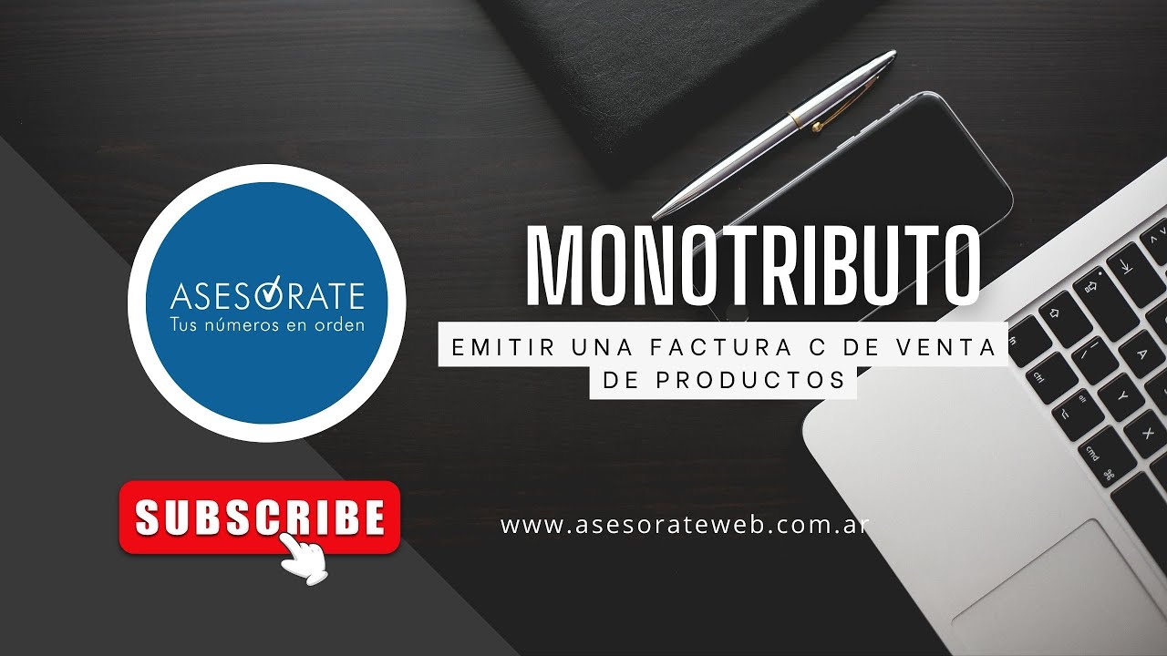 ¿Cómo emito una factura C? para venta de productos
